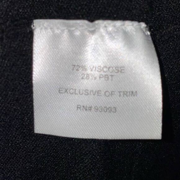 Tyler Boe Cheetah Feather tiered mock neck black Dress bell sleeved medium NWTs - Picture 8 of 11